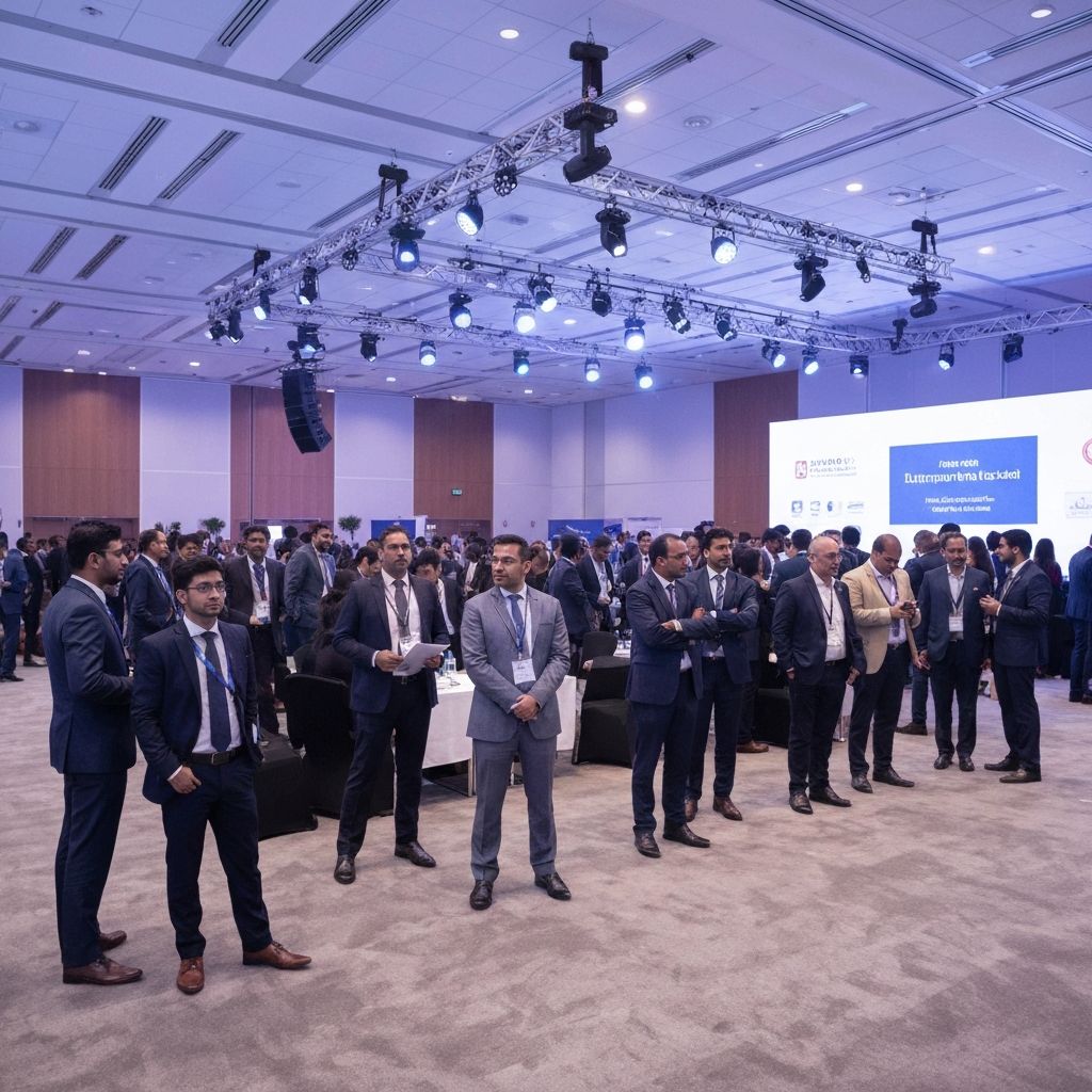 Corporate event setup