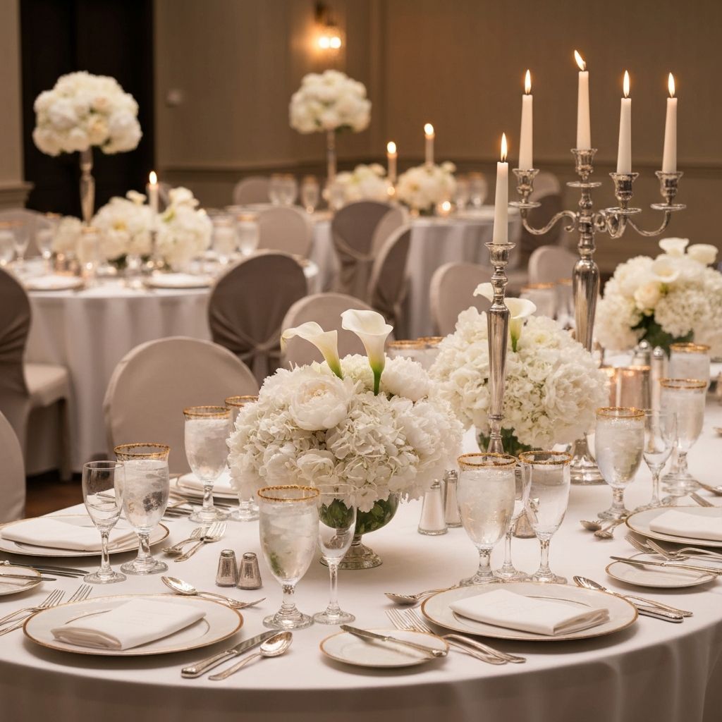 Elegant wedding reception