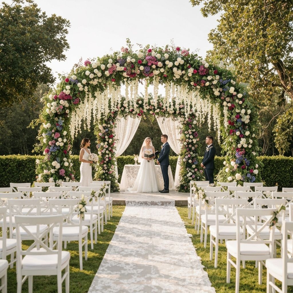 Elegant wedding ceremony